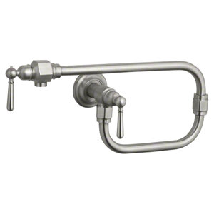 Hirise Single-Hole Wall-Mount Pot Filler Kitchen Sink Faucet with 24