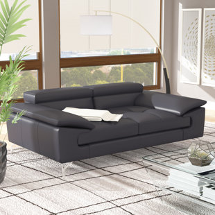 Modern Contemporary Italian Leather Sofa Allmodern Save To Idea Board