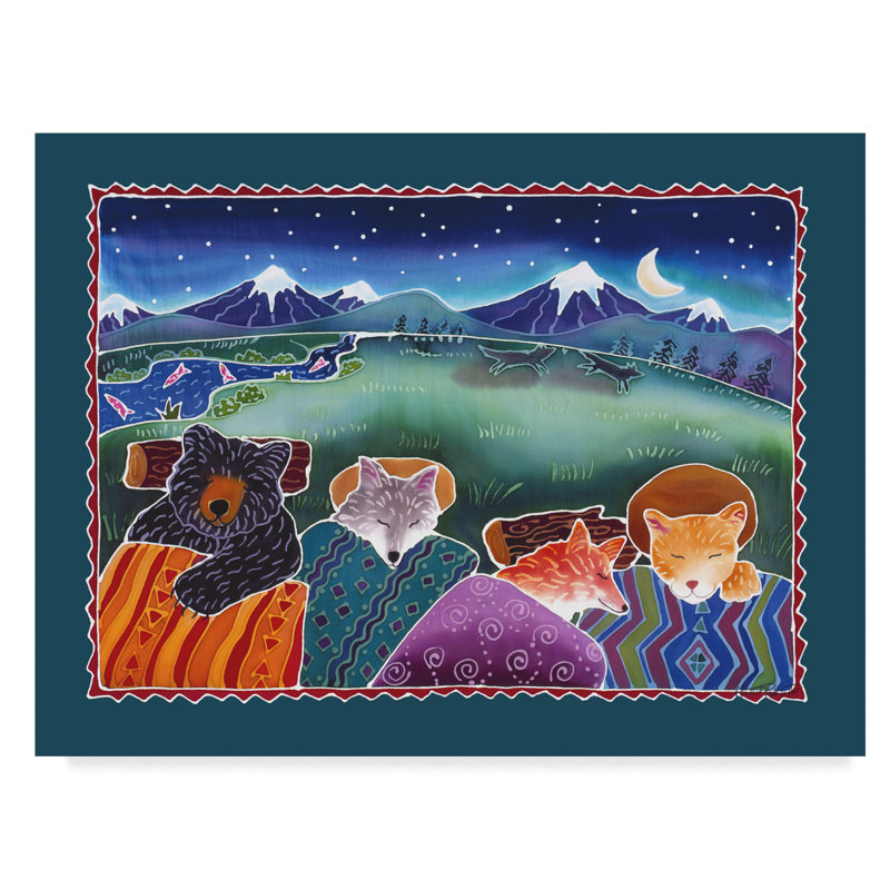 Trademark Art Under The Stars Acrylic Painting Print On Wrapped