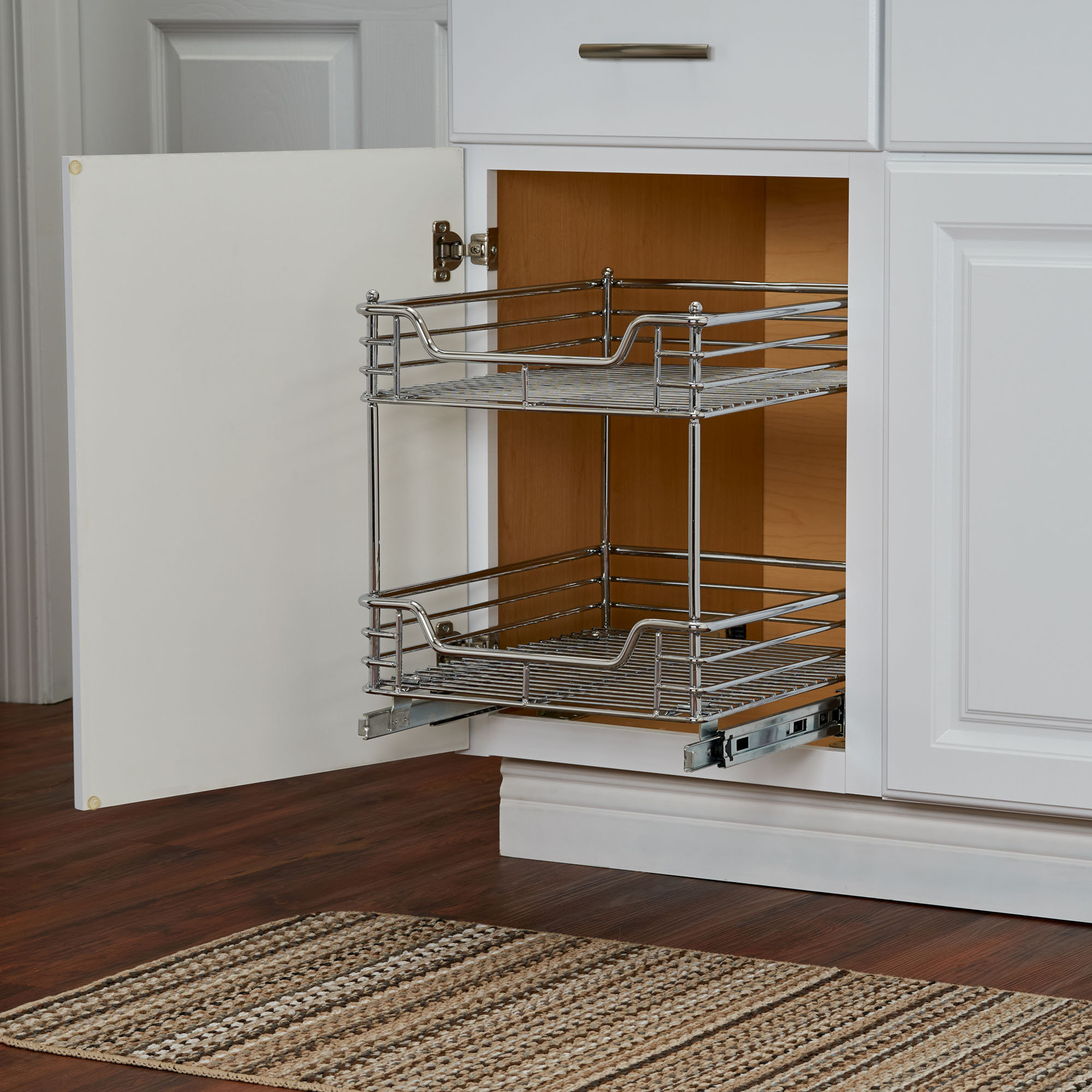 Rebrilliant Cassity 2 Tier Sliding Pull Out Drawer Reviews Wayfair