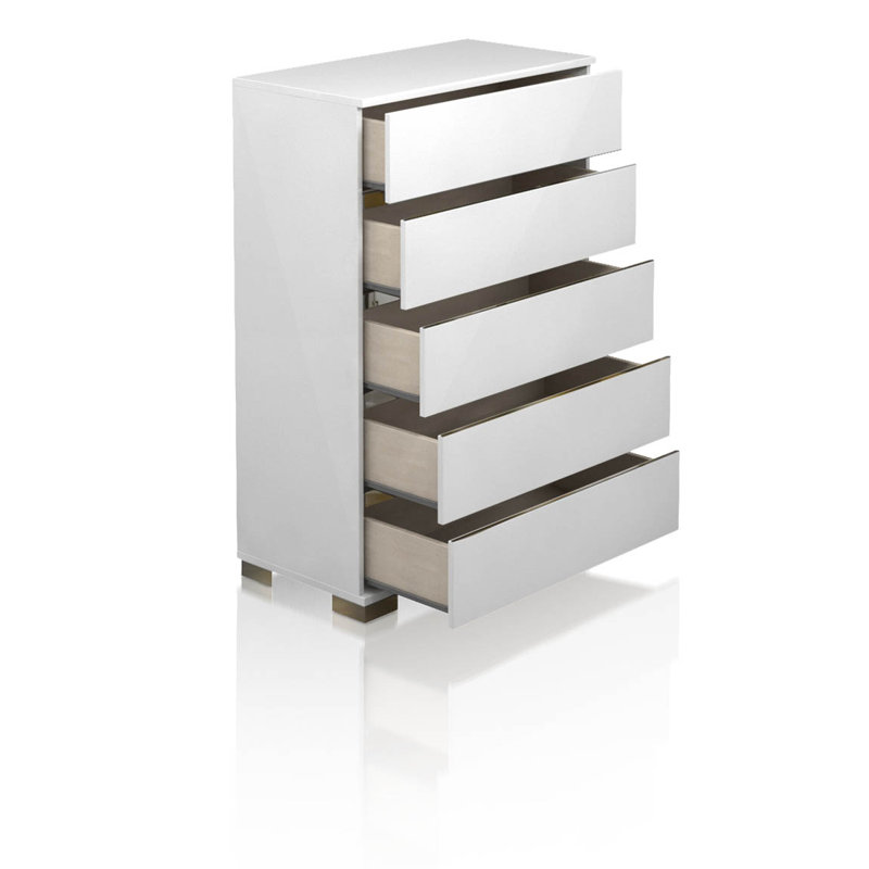 Brayden Studio Salerno 5 Drawer Chest Reviews Wayfair
