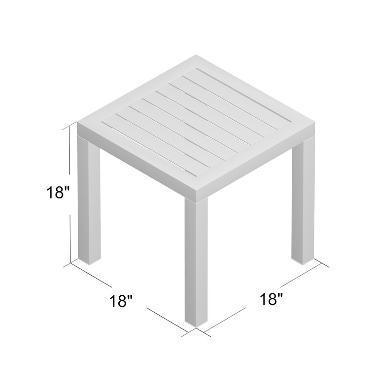 Mercury Row Melissus Plastic Side Table Reviews Wayfair