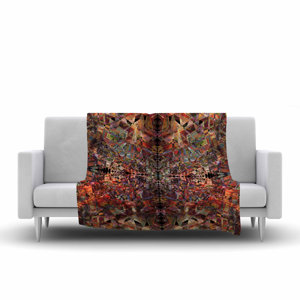 Pia Schneider Mosaic I Multicolor Vector Fleece Blanket