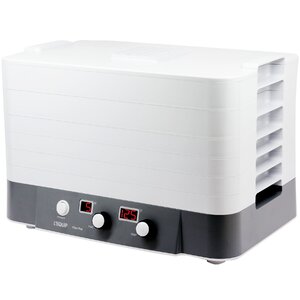 L'Equip Life in Healthy Balance FilterPro 6 Tray Electric Food Dehydrator With Yogurt Cups & Fruit Leather Trays