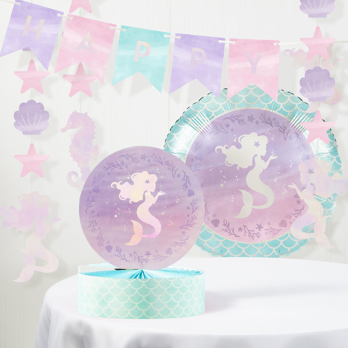 The Holiday Aisle Mcintosh Mermaid Party Birthday Paper Decoration