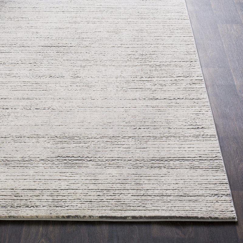 Brooks Distressed Modern Sleek Gray/Cream Area Rug & Reviews AllModern