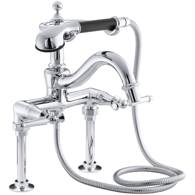 Kohler Antique Floor Or Wall Mount Bath Faucet With Lever Handles