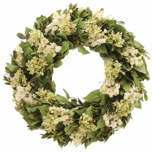 Kings Garden Hydrangea/Natural Leaf Wreath