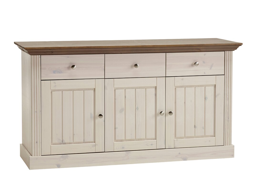 Sideboard MONACO in weiß/grau