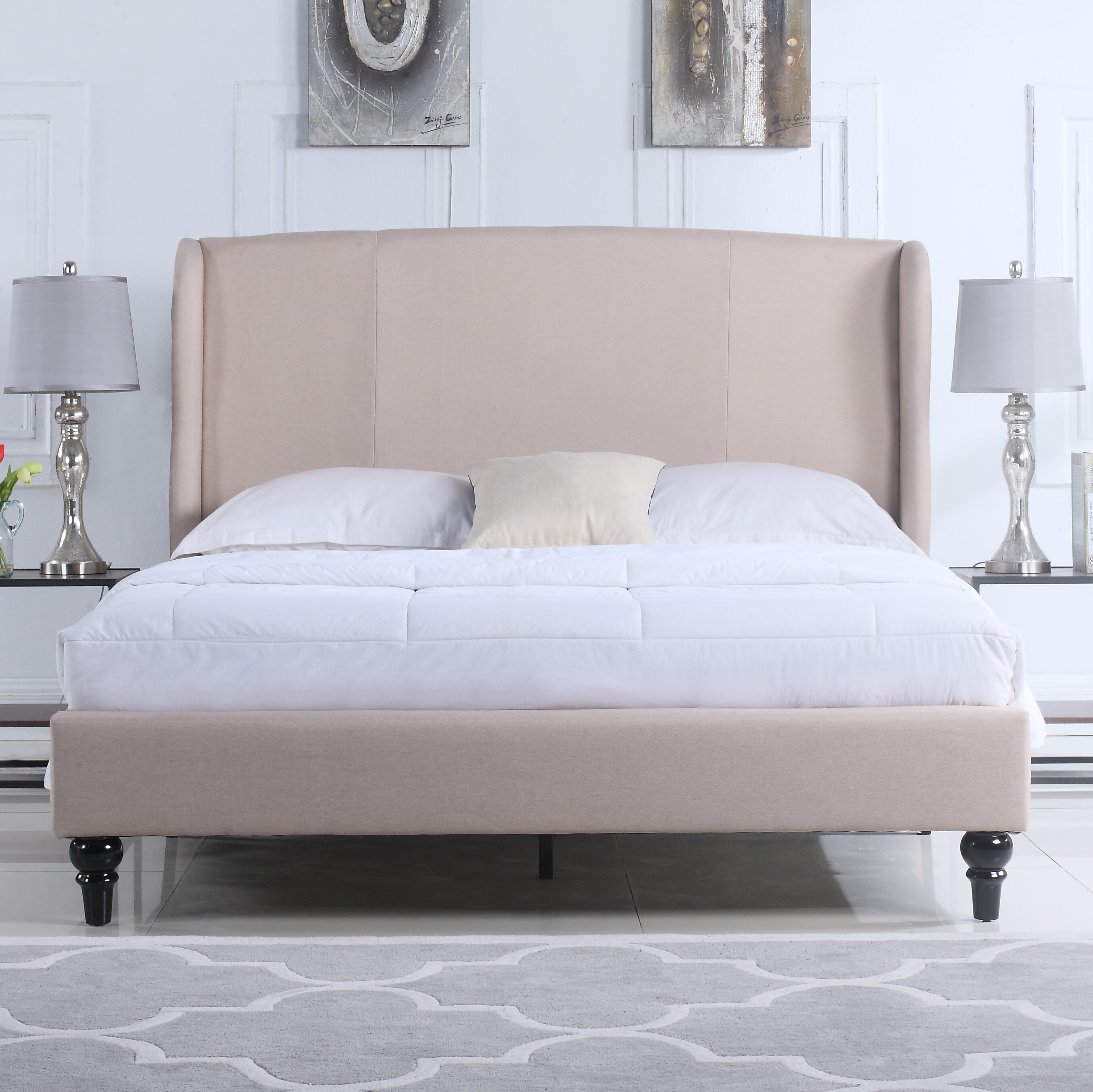 Linen Bed Headboard - all-the-worlds-pretty-things