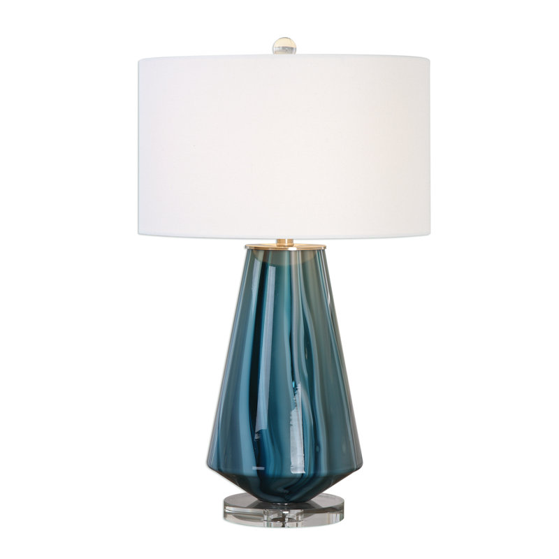 wayfair glass table lamps