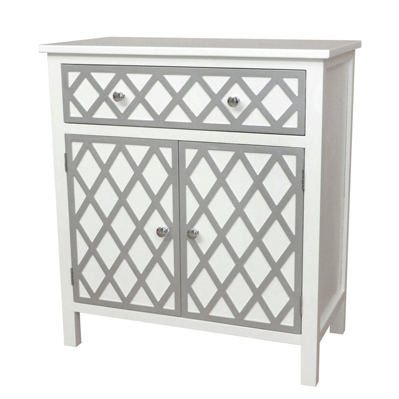 Gallerie Decor Trellis 1 Drawer and 2 Door Accent