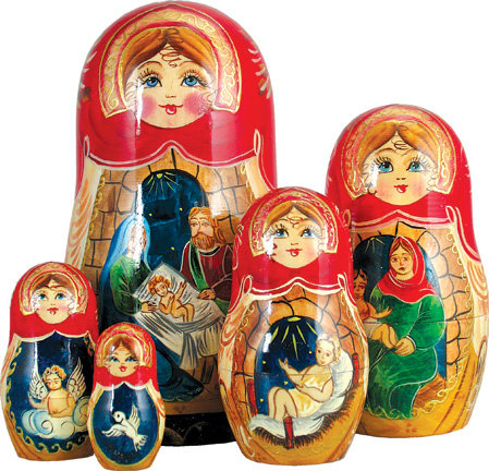 nativity nesting doll set