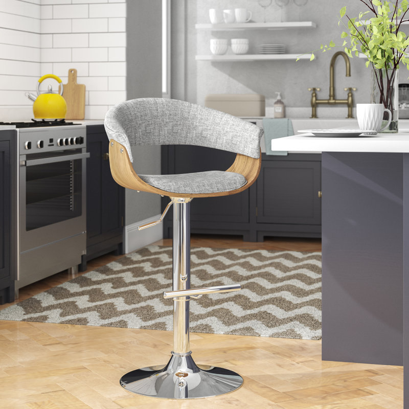 Colby Adjule Height Swivel Bar Stool Reviews Allmodern Adjule Height Swivel Bar Stool