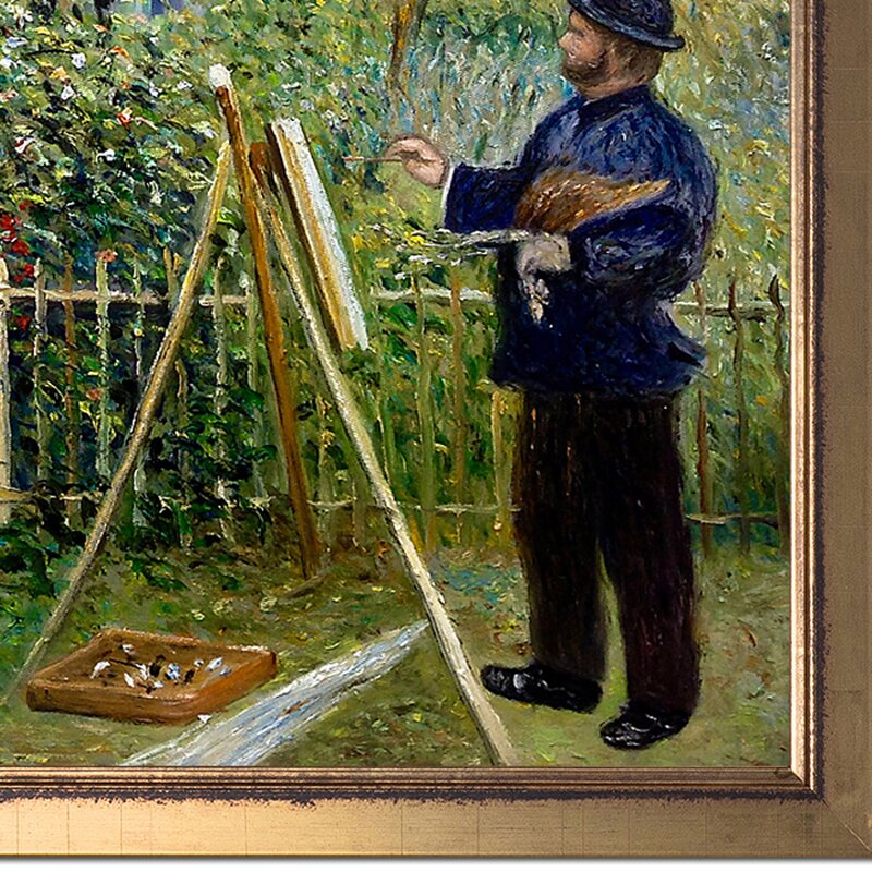 La Pastiche Monet Painting in His Garden at Argenteuil, 1873 by Pierre ...