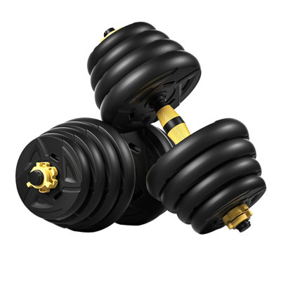 Adjustable Weights Dumbbells Set, Free Weights Set With Connecting Rod 30KG HPSYDROSY INC