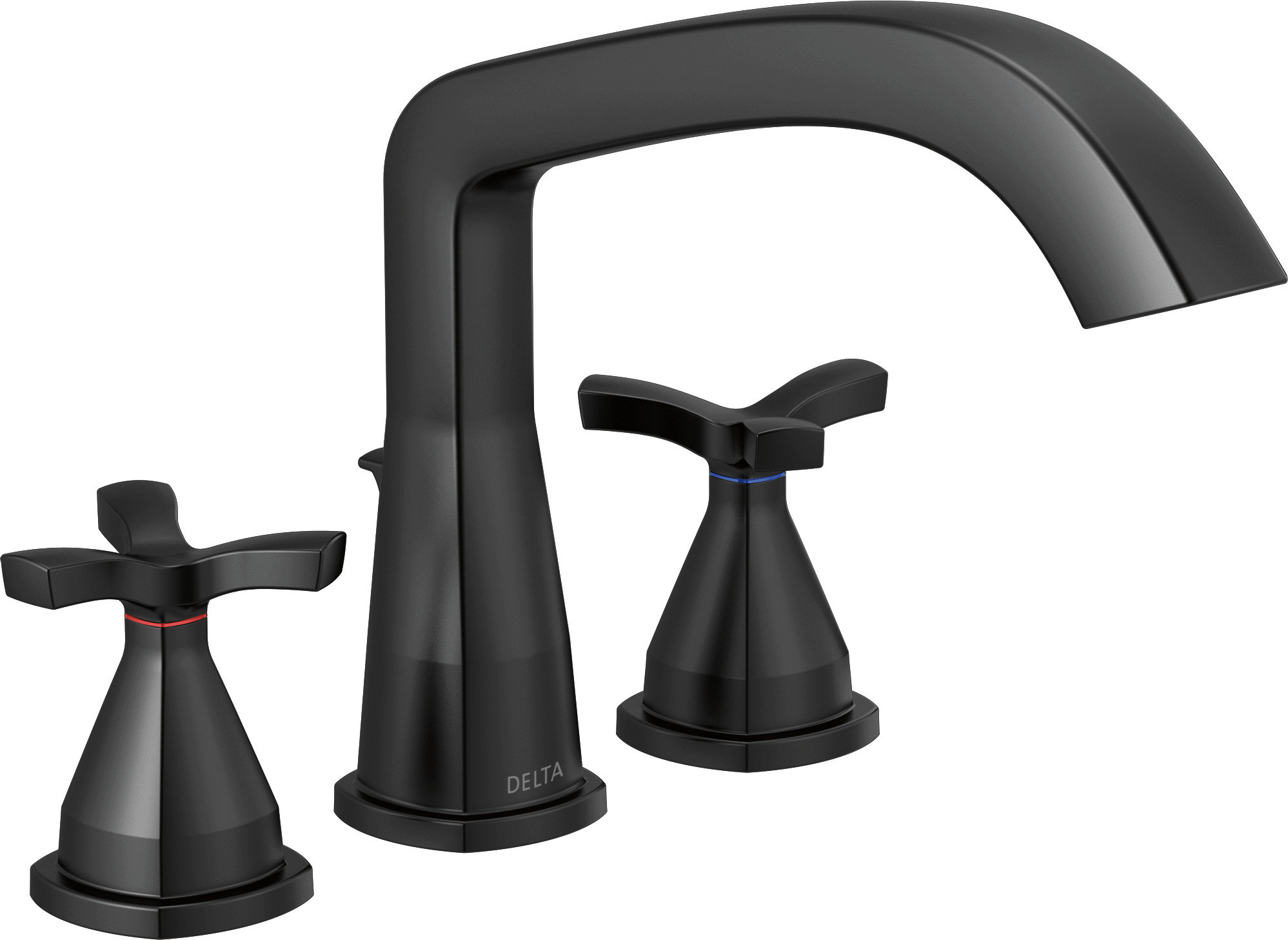 Delta Stryke Three Hole Double Handle Deck Mounted Roman Tub