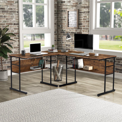 L-Shape Drafting Table Inbox Zero