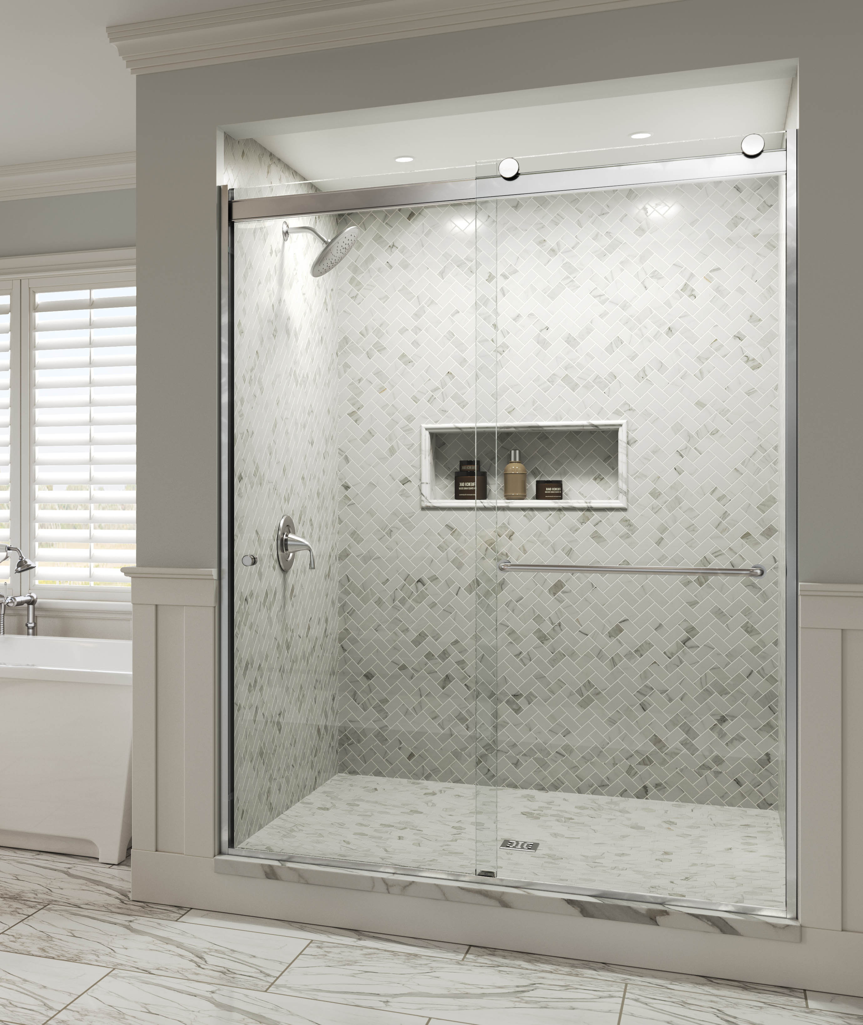 Basco Rotolo Bypass Semi Frameless Shower Door Wayfair