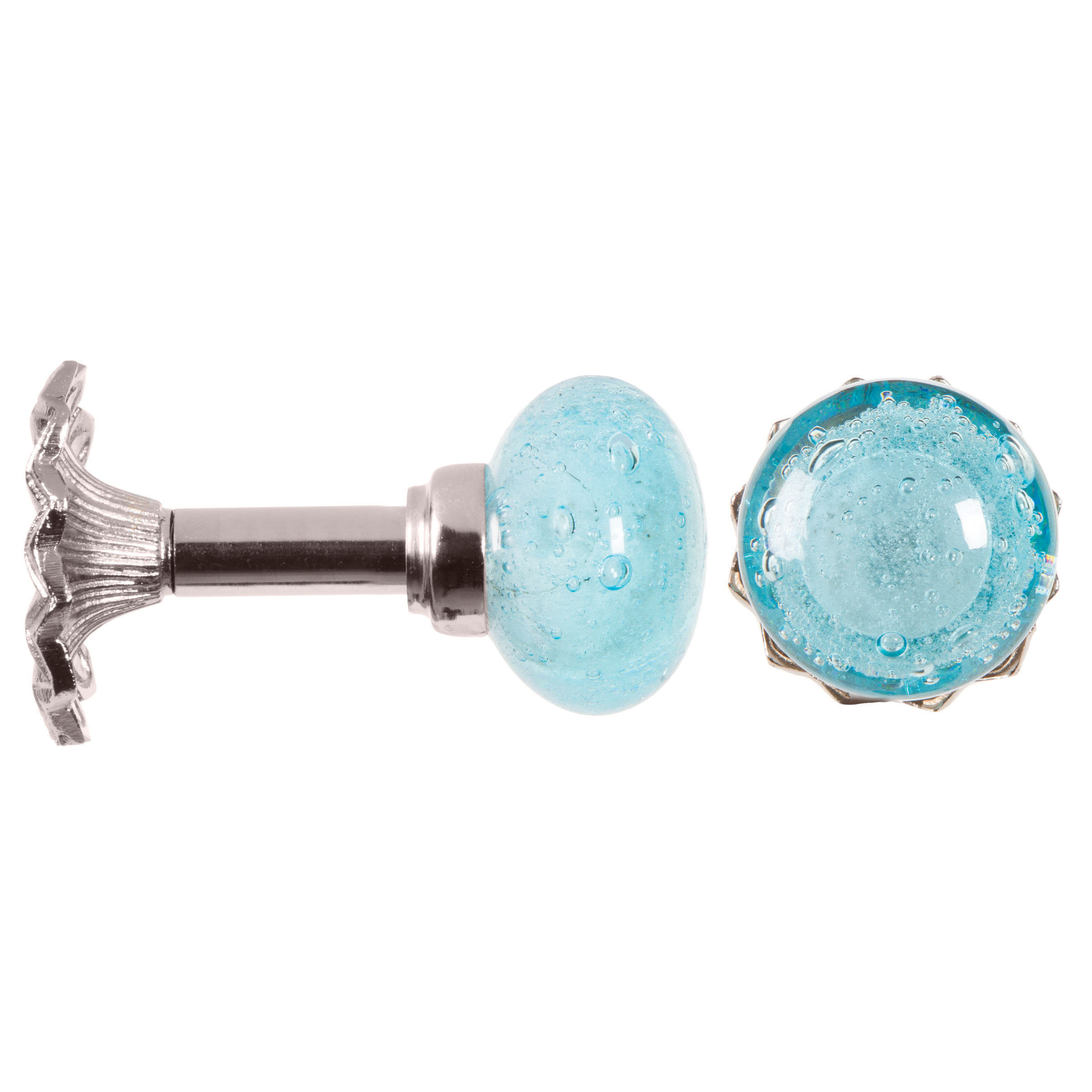 Darice Bubble Round Glass Single Dummy Door Knob Reviews