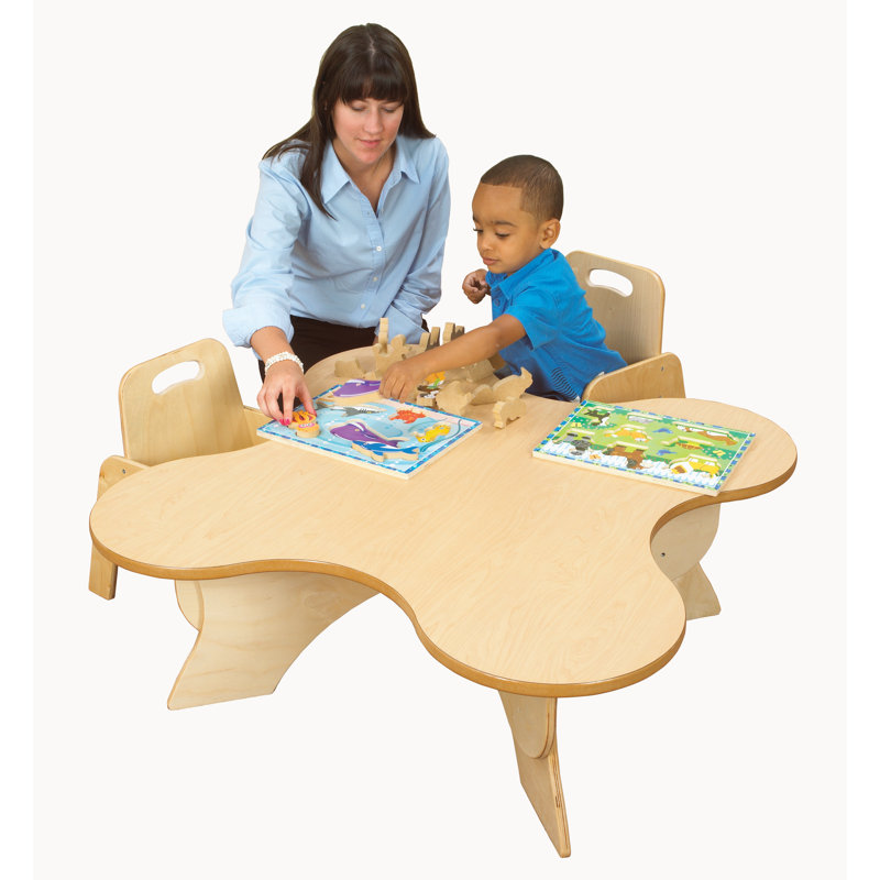 Childcraft Adjustable Toddler Kids 5 Piece Writing Table And Chair
