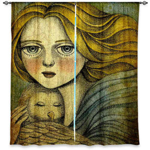 Thebes Amalia K.'s The Guardian Room Darkening Curtain Panels (Set of 2)