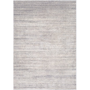 Brooks Distressed Modern Sleek Gray/Cream Area Rug