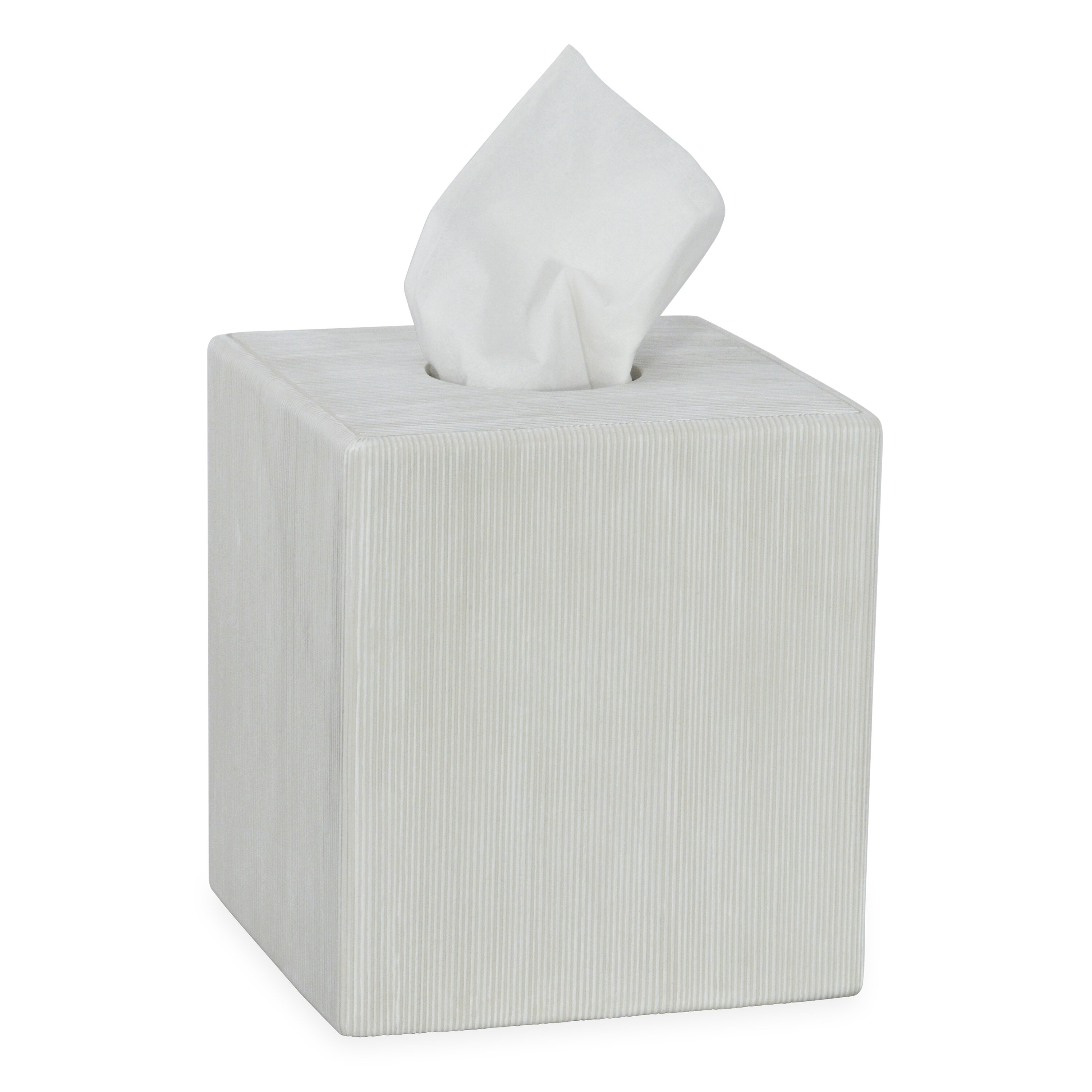 white ceramic tissue box holder