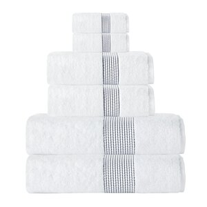 Elegante Turkish Cotton 6 Piece Towel Set