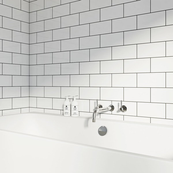 Ws Tiles Value Series 4 X 8 Ceramic Subway Tile In White Reviews Value Series 4 X 8 Ceramic Subway Tile