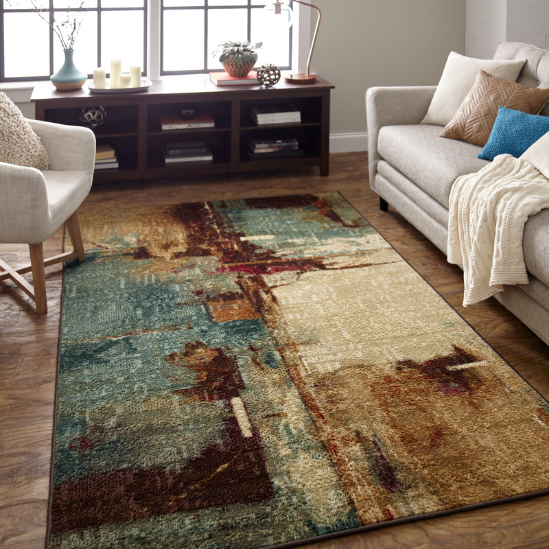 Abstract Abstract Multicolor Area Rug Reviews Allmodern