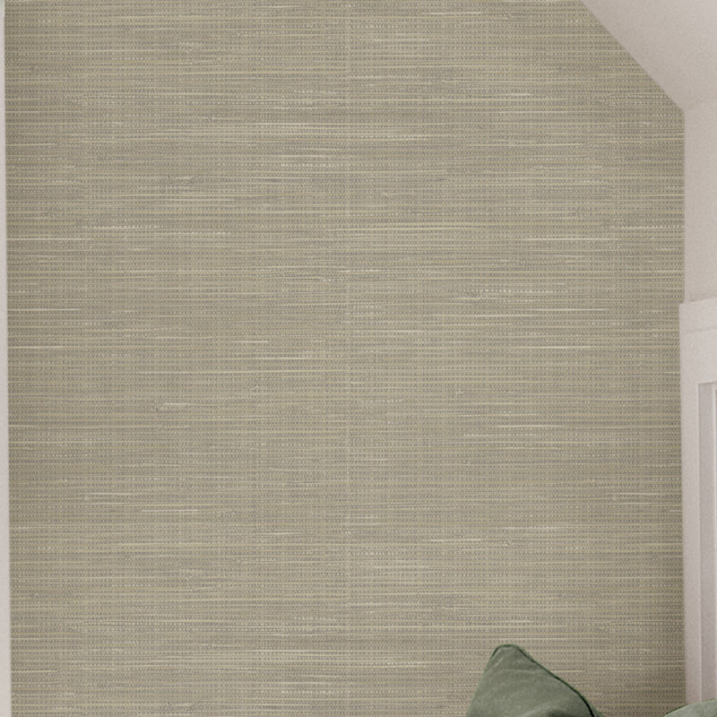 Gracie Oaks Betancourt Grasscloth Peel And Stick 18 X 20 5 Wallpaper Roll Reviews Wayfair