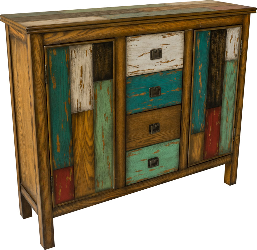 Bungalow Rose Montgomery 4 Drawer 2 Door Accent Cabinet ...