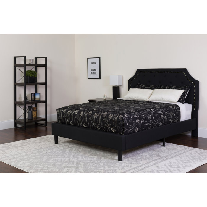 Porath Tufted Upholstered Platform Bed With Mattress Porath Tufted Upholstered Platform Bed With Mattress