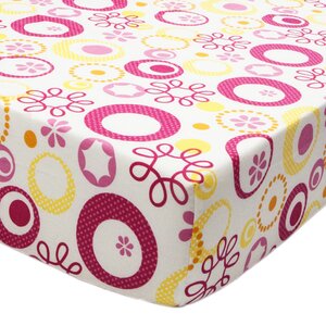 Sunshine Floral Print Fitted Crib Sheet
