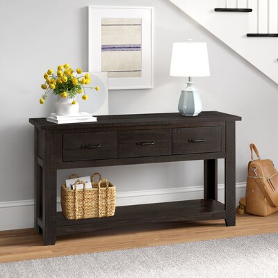 Three Posts Belen 55" Solid Wood Console Table  Color: Espresso