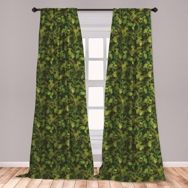 CHIC 1PC SEMI-SHEER 2 MIX COLOR GROMMET TOP WINDOW CURTAIN PANEL HUNTER TAUPE