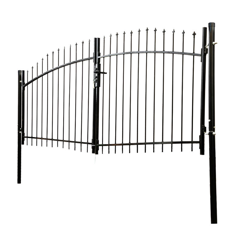ALEKO DIY Steel Dual Swing Driveway Gate Kit - ATHENS Style - 11 x 5