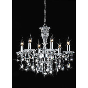 Indoor Candle 6-Light Candle-Style Chandelier