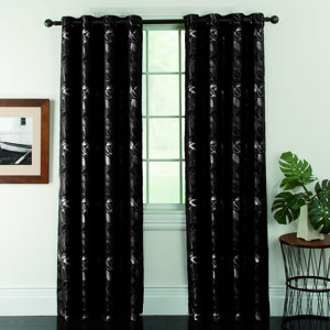 Ganset Nature/Floral Blackout Grommet Curtain Panels (Set of 2)