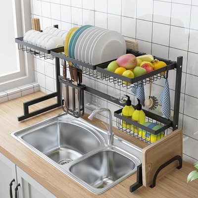 Kitchen Stainless Steel 2 Tier Dish Rack NUOCAIJIA NETWORK INC