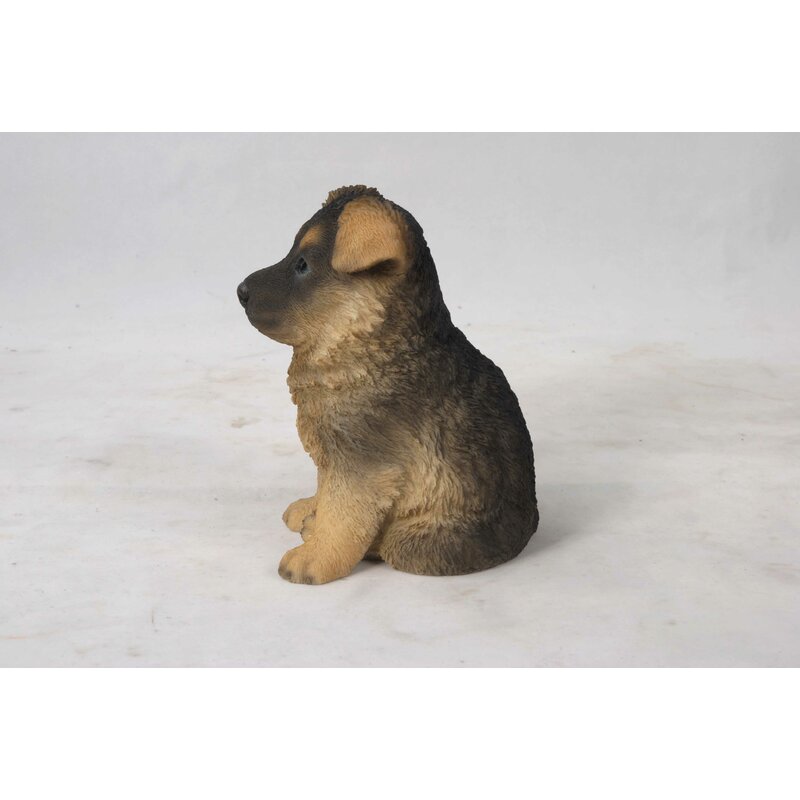 german shepherd puppy statue