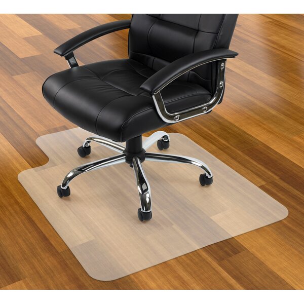 Mount It Office Hardwood High Pile Carpet Beveled Chair Mat