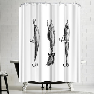 Fishing Themed Shower Curtain Wayfair