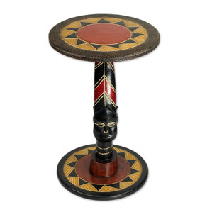 Craig Zulu Mask End Table by Bloomsbury Market