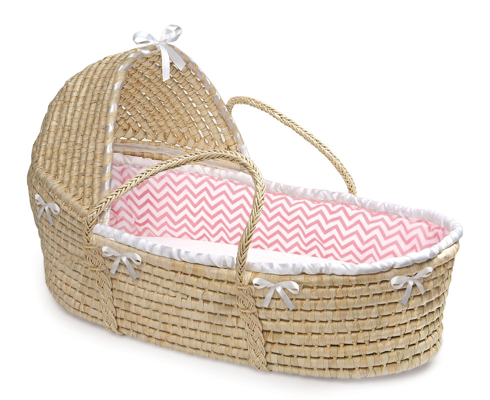 Badger Basket Natural Hooded Moses Basket & Reviews Wayfair