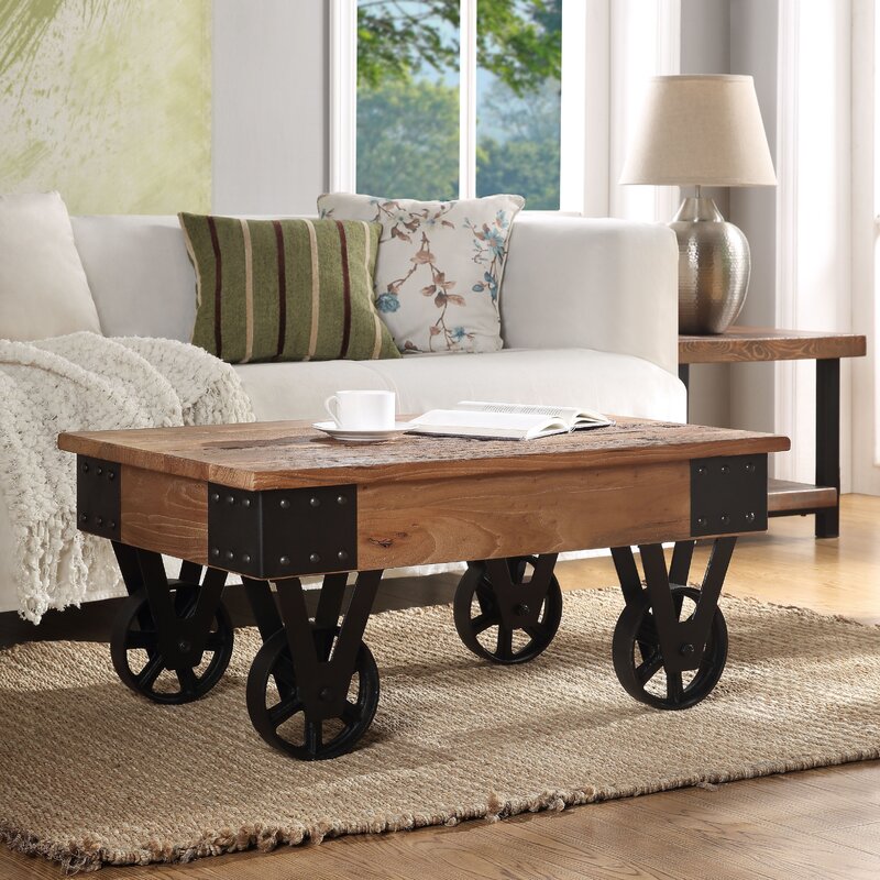 Unique Coffee Table Wheels for Large Space