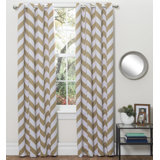 Brown Chevron Curtains Drapes You Ll Love In 2020 Wayfair