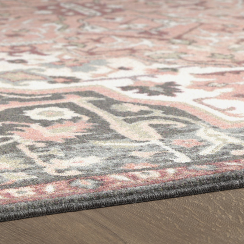 Dario Vintage Blush Pink/Cream Area Rug & Reviews | Joss & Main