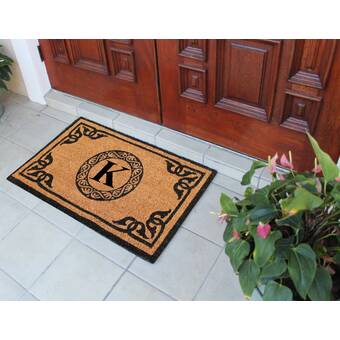 Birch Lane Heritage Belamy Monogrammed Welcome Outdoor Door Mat